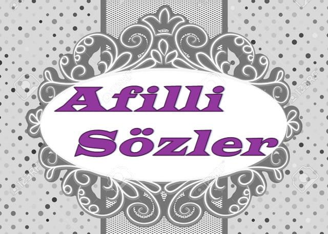 Afilli Sözler