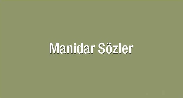 Manidar Sözler