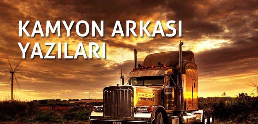 Kamyon Arkası Yazılar