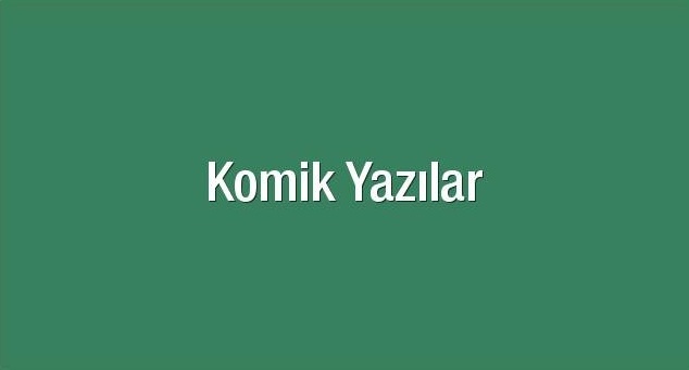 Komik Yazılar