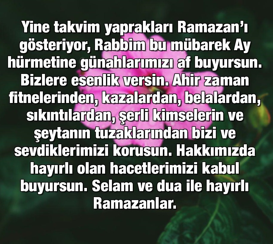 Resimli Hoşgeldin Ramazan Mesajları