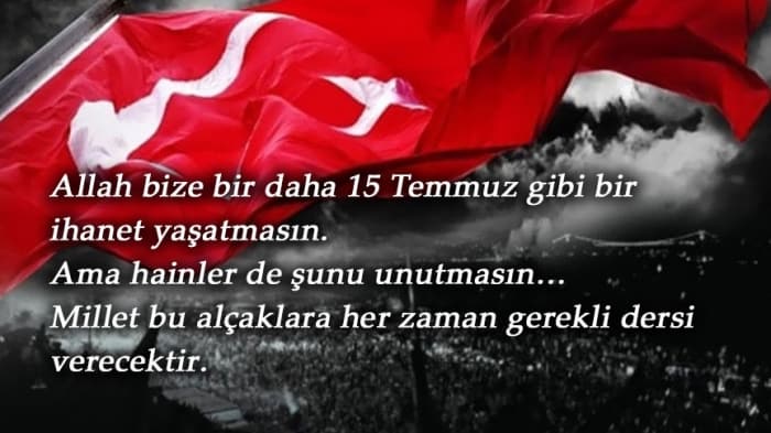 15 Temmuz İle İlgili Sözler