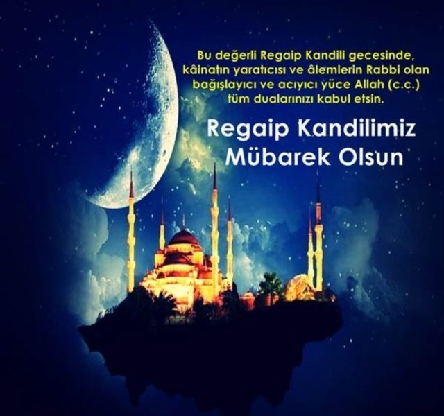 Resimli Regaip Kandili Mesajları